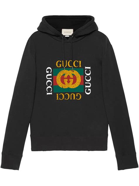 does gucci make hoodies with a front pocket|farfetch gucci hoodie.